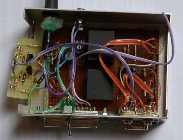 Picture of interface box, open