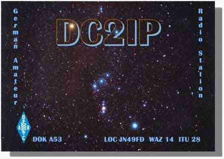 This is a picture of my QSL card currently in use