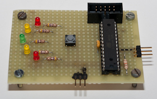 Servo-Tester auf Lochrasterboard